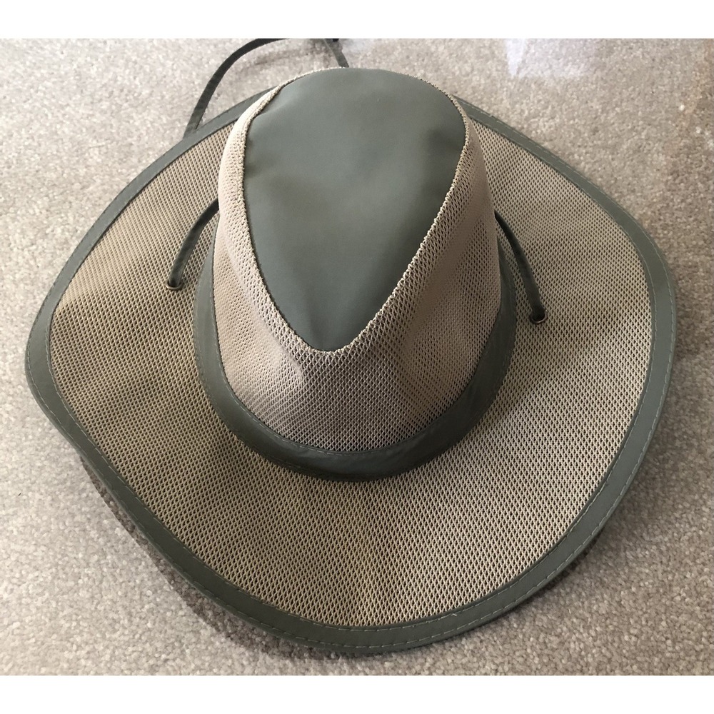 Safari Hat DPC Dorfman Pacific Co Vented Mesh‎ Mens L Bucket Fishing Hiking Walk